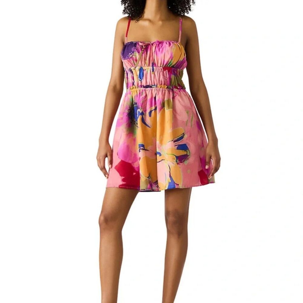NWT Steve Madden Heather Multicolor Floral Mini Dress. Size L.